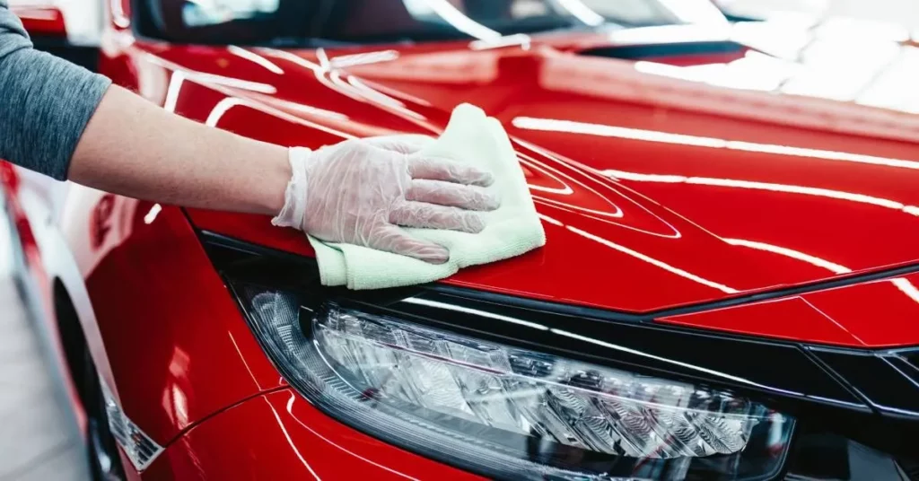 Using a soft microfiber cloth is important to no cause any damage to the paint.