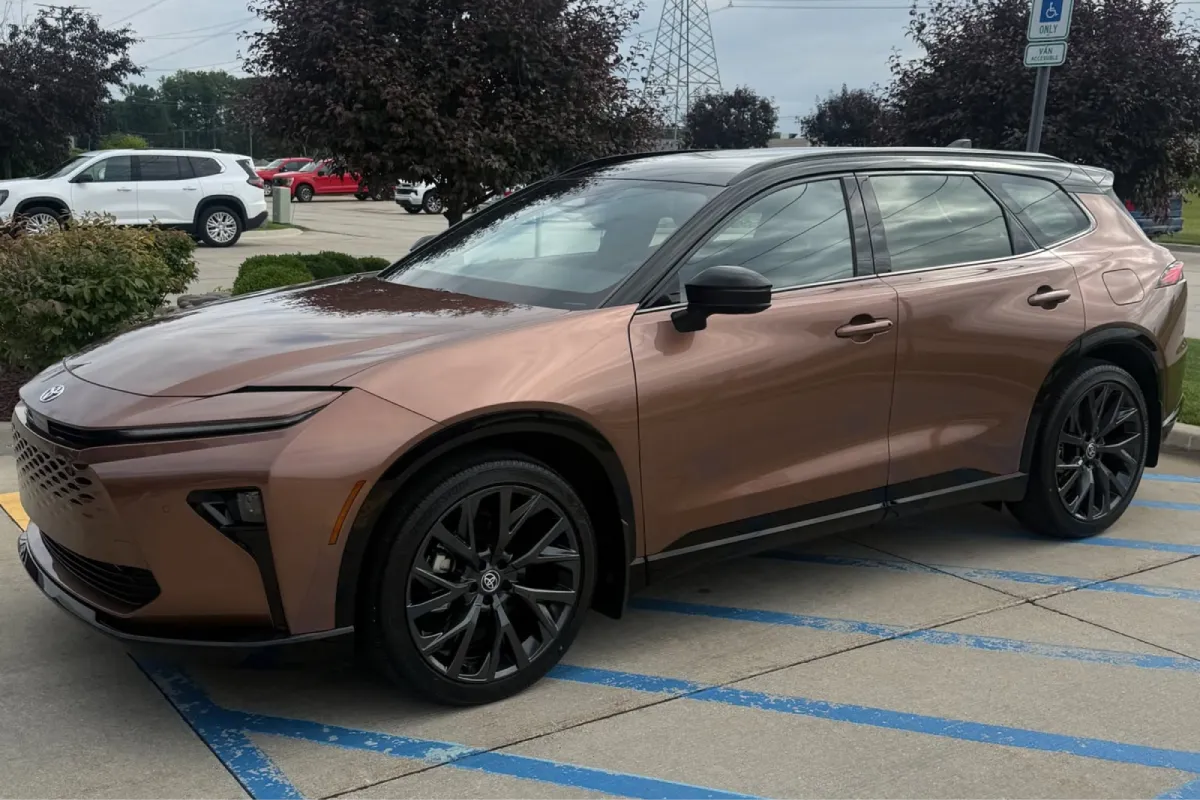Ceramic coated Toyota SUV with deep shine and protection.