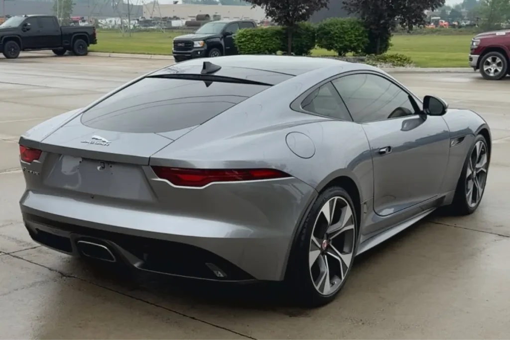 Gray car with a glossy ceramic coating finish.